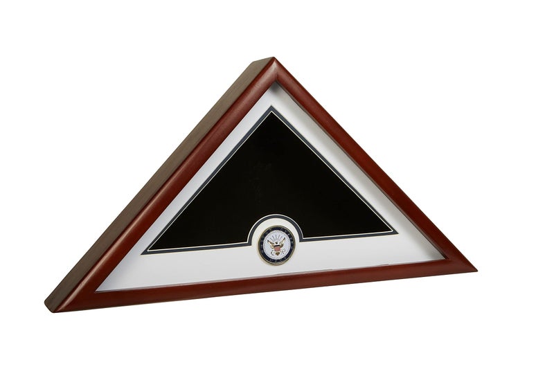 ALLIED FLAG US Flag Display Case with Navy Medallion Crafted from Premium Quality Materials - Made in USA - Image 2